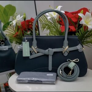 Sage Belted Satchel — 3 Piece Set - Bag Avenue